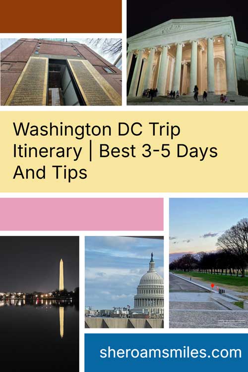 Washington Dc Trip Itinerary