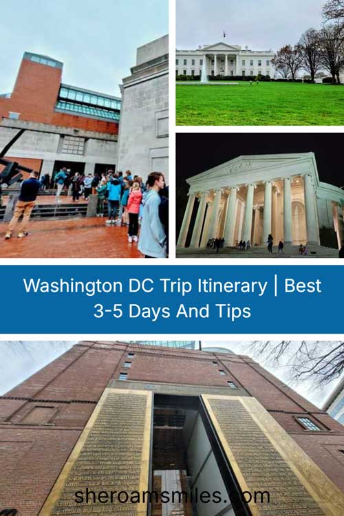 Washington Dc Trip Itinerary